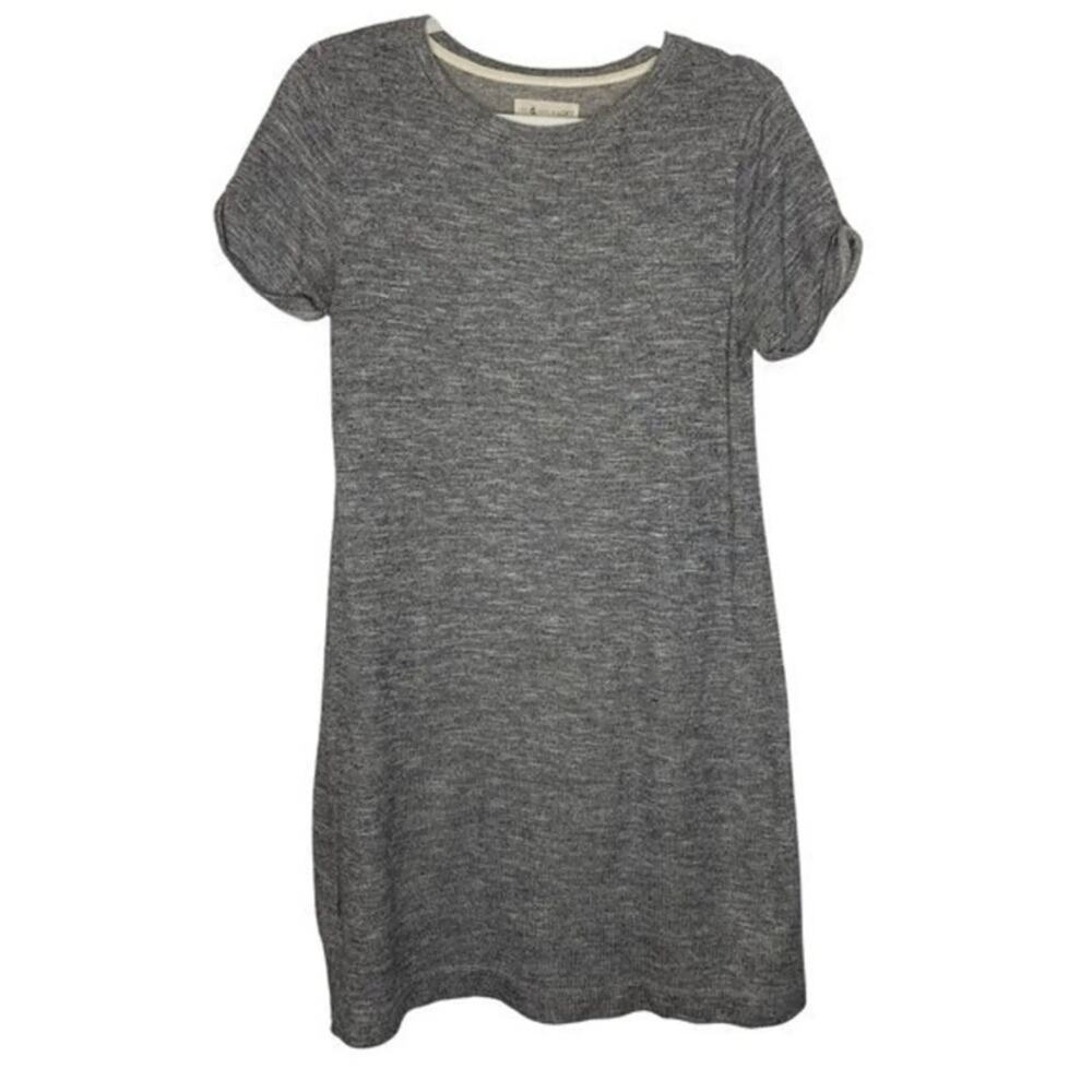 Anthropologie Lou & Grey heather Grey Casual Comfy stretch mini t-shirt Dress
